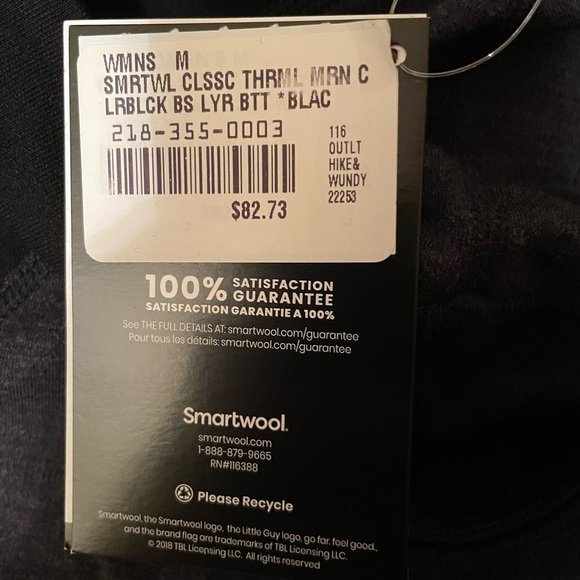 Smartwool Women’s Base Layer Leggings, size Medium - Picture 6 of 7